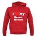 I Love My Basset Hound unisex hoodie