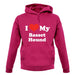 I Love My Basset Hound unisex hoodie