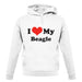I Love My Beagle unisex hoodie