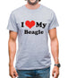 I Love My Beagle Mens T-Shirt