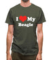 I Love My Beagle Mens T-Shirt