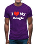 I Love My Beagle Mens T-Shirt