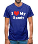 I Love My Beagle Mens T-Shirt