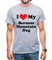 I Love My Bernese Mountain Dog Mens T-Shirt