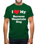 I Love My Bernese Mountain Dog Mens T-Shirt