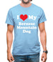 I Love My Bernese Mountain Dog Mens T-Shirt