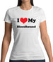 I Love My Blood Hound Womens T-Shirt