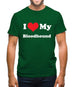 I Love My Blood Hound Mens T-Shirt