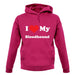 I Love My Blood Hound unisex hoodie