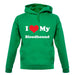 I Love My Blood Hound unisex hoodie