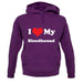 I Love My Blood Hound unisex hoodie