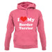 I Love My Border Terrier unisex hoodie