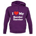 I Love My Border Terrier unisex hoodie