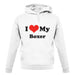 I Love My Boxer unisex hoodie