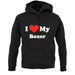 I Love My Boxer unisex hoodie