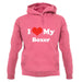 I Love My Boxer unisex hoodie