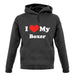 I Love My Boxer unisex hoodie