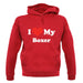 I Love My Boxer unisex hoodie