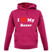 I Love My Boxer unisex hoodie