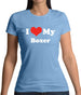 I Love My Boxer Womens T-Shirt