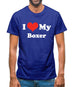 I Love My Boxer Mens T-Shirt