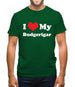 I Love My Budgerigar Mens T-Shirt