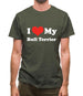 I Love My Bull Terrier Mens T-Shirt