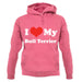 I Love My Bull Terrier unisex hoodie