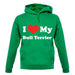 I Love My Bull Terrier unisex hoodie