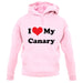 I Love My Canary unisex hoodie