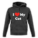 I Love My Cat unisex hoodie