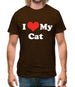 I Love My Cat Mens T-Shirt