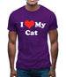 I Love My Cat Mens T-Shirt