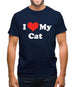 I Love My Cat Mens T-Shirt