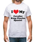 I Love My Cavalier King Charles Spaniel Mens T-Shirt