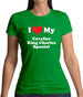 I Love My Cavalier King Charles Spaniel Womens T-Shirt