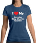I Love My Cavalier King Charles Spaniel Womens T-Shirt