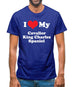 I Love My Cavalier King Charles Spaniel Mens T-Shirt