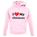 I Love My Chickens unisex hoodie