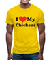 I Love My Chickens Mens T-Shirt