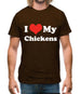 I Love My Chickens Mens T-Shirt