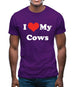 I Love My Cows Mens T-Shirt