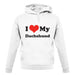 I Love My Dachshund unisex hoodie