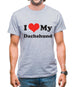 I Love My Dachshund Mens T-Shirt