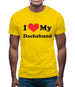 I Love My Dachshund Mens T-Shirt