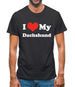 I Love My Dachshund Mens T-Shirt