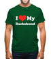 I Love My Dachshund Mens T-Shirt