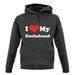 I Love My Dachshund unisex hoodie