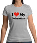 I Love My Dalmation Womens T-Shirt