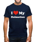 I Love My Dalmation Mens T-Shirt